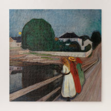 Edvard Munch - Die Mädchen auf der Brücke Puzzle