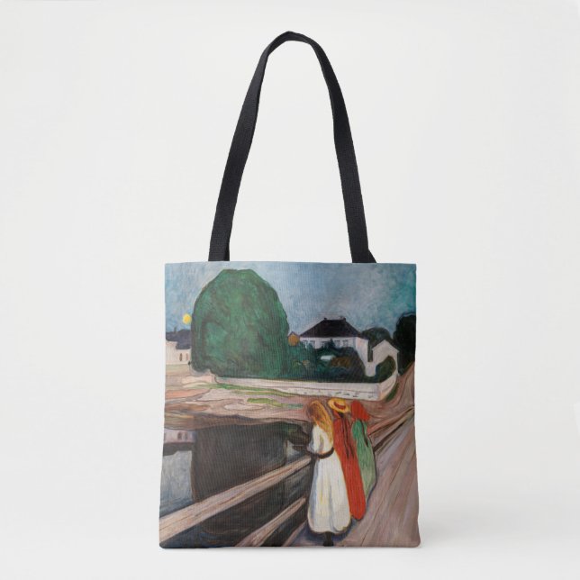Edvard Munch - Die Mädchen auf der Brücke Tasche (Vorderseite)
