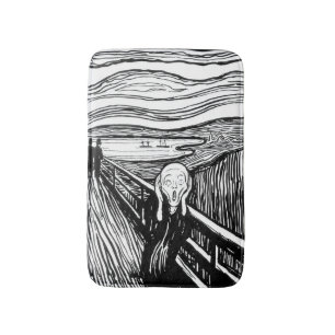 Edvard Munch - Die schreiende Lithografie Badematte