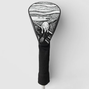 Edvard Munch - Die schreiende Lithografie Golf Headcover