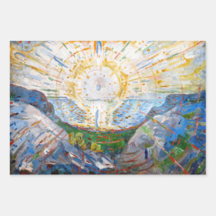 Edvard Munch - Die Sonne 1912 Geschenkpapier Set