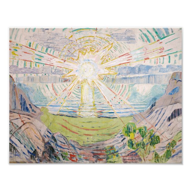 Edvard Munch - Die Sonne Fotodruck (Vorne)