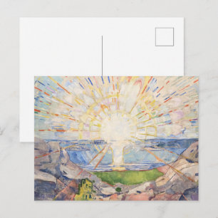 Edvard Munch Die strahlende Sonne Moderne Sonnenst Postkarte