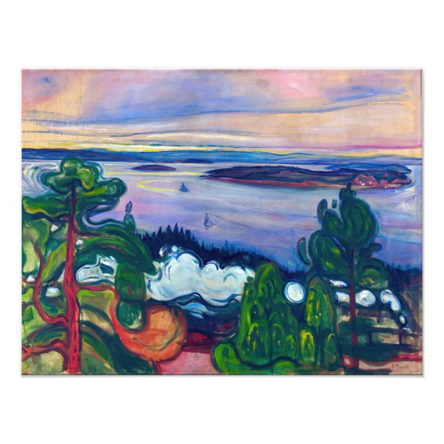 Edvard Munch - Fahrspass Fotodruck (Vorne)