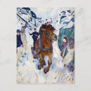 Edvard Munch Galoppierendes Pferd Postkarte