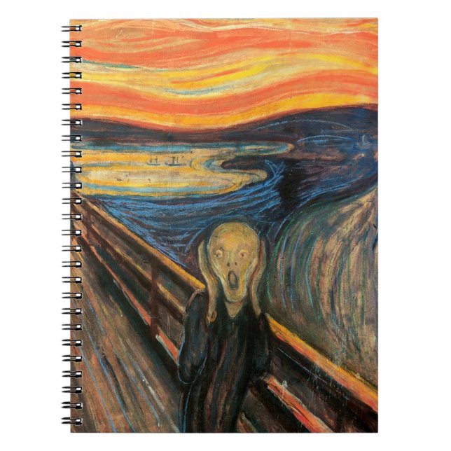 Edvard Munch ist der Schrei Notizblock (Vorderseite)