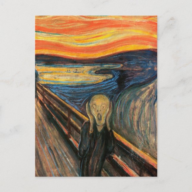 Edvard Munch ist der Schrei Postkarte (Vorderseite)