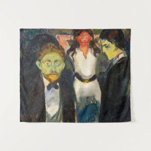 Edvard Munch - Jealousy Wandteppich