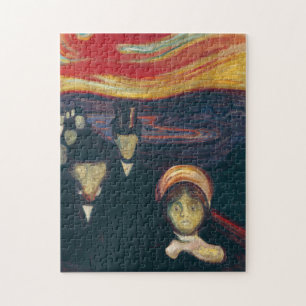 Edvard Munch Klassisches Gemälde, Angst (1894)