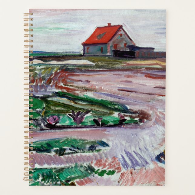 Edvard Munch - Küste. Landschaft in der Nähe von L Planer (Vorderseite)