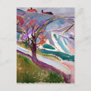 Edvard Munch Landscape, Kragerø Postkarte