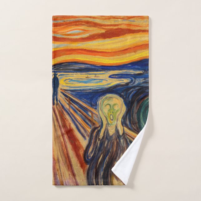 Edvard Munch - Le cri 1910 (Serviette à main)