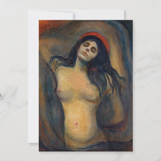 Edvard Munch - Madonna Dankeskarte (Vorderseite)