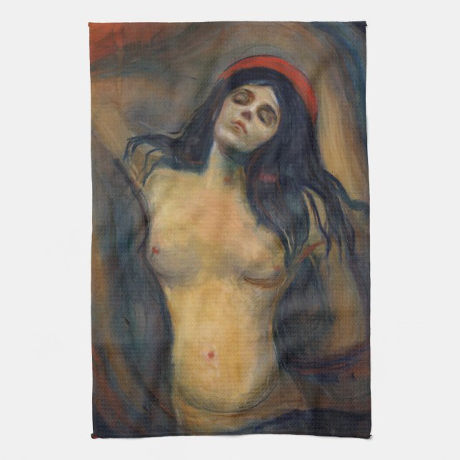 Edvard Munch - Madonna Geschirrtuch (Vertikal)