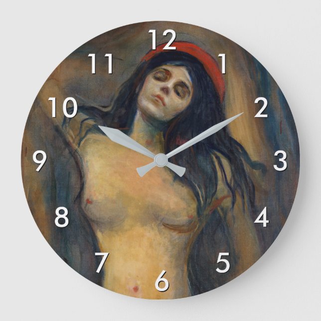 Edvard Munch - Madonna Große Wanduhr (Vorderseite)