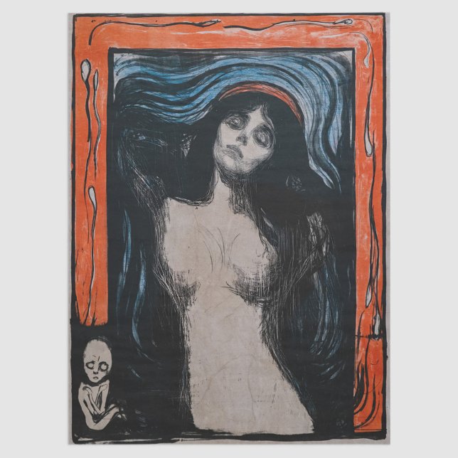 Edvard Munch - Madonna Lithografie Seidenpapier (Von Creator hochgeladen)