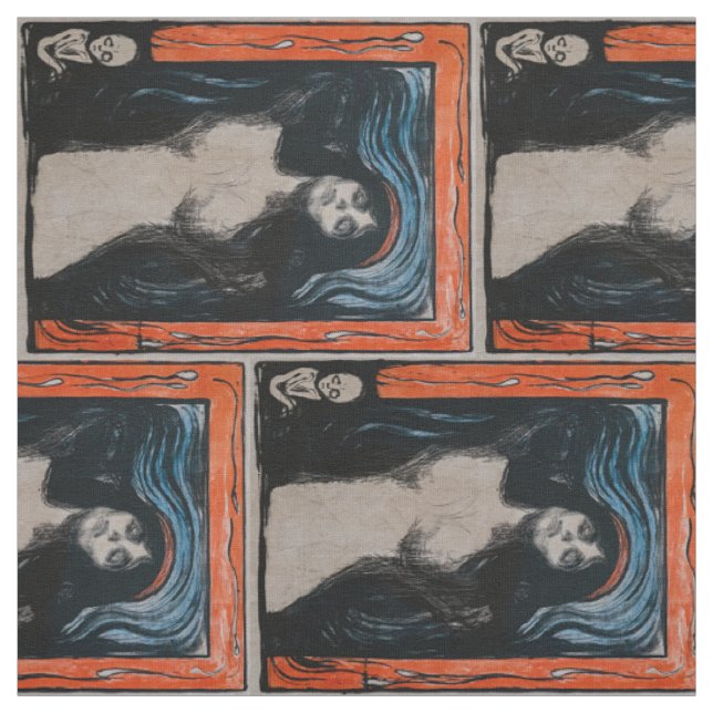 Edvard Munch - Madonna Lithografie Stoff (Muster)