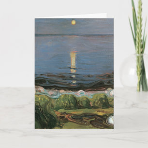 Edvard Munch Malerei, Sommernacht am Strand Karte