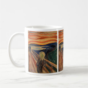 Edvard Munch malt Der Schrei (Skrik) 1910 Kaffeetasse
