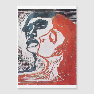 Edvard Munch - Mann und Frau Magnetkarte