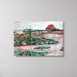 Edvard Munch - Meeresküste. Landschaft bei Lübeck Leinwanddruck
