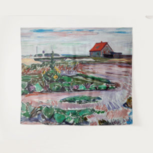 Edvard Munch - Meeresküste. Landschaft bei Lübeck Wandteppich