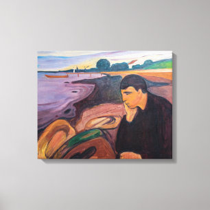 Edvard Munch - Melancholie 1894 Leinwanddruck