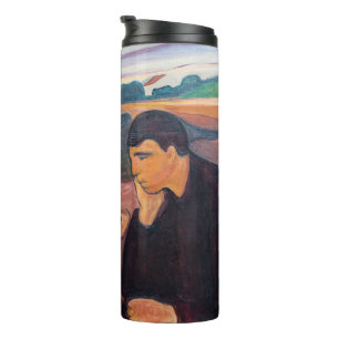 Edvard Munch - Melancholie 1894 Thermosbecher