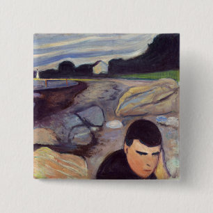 Edvard Munch - Melancholie Button