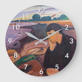 Edvard Munch - Melancholy 1894 Große Wanduhr