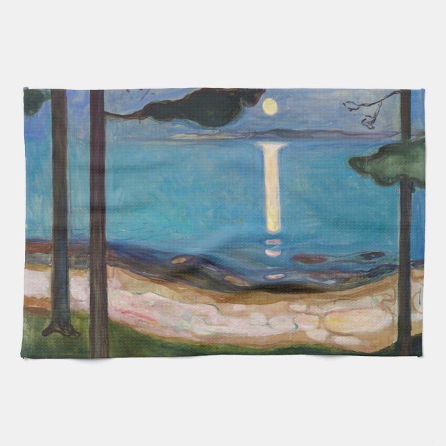 Edvard Munch - Mondlicht Geschirrtuch (Horizontal)