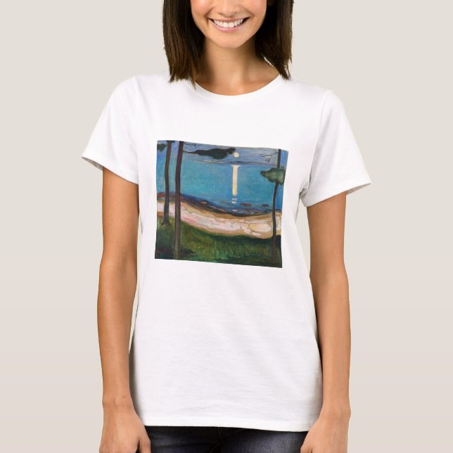 Edvard Munch - Mondlicht T-Shirt (Vorderseite)