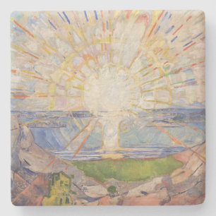 Edvard Munch Mural Painting The Sun (Solen) (1911) Steinuntersetzer