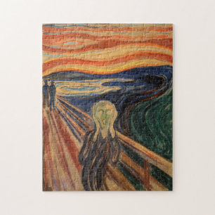 Edvard Munch Painting the Scream (Skrik) 1910
