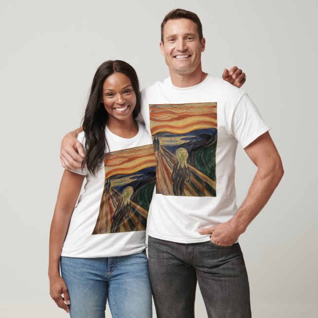 Edvard Munch Painting the Scream (Skrik) 1910 T-Shirt (Unisex)