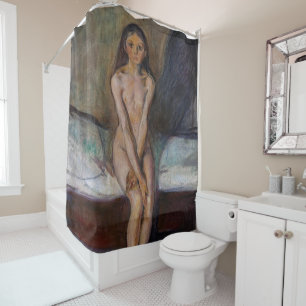 Edvard Munch - Pubertät Duschvorhang