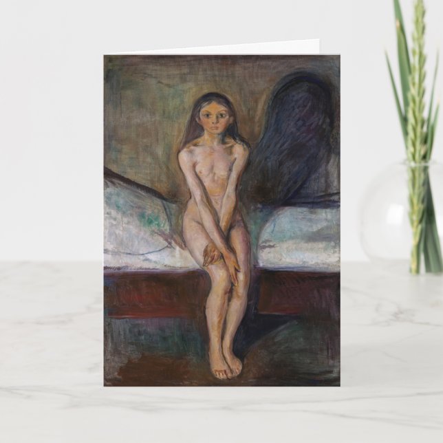 Edvard Munch - Pubertät Karte (Vorderseite)