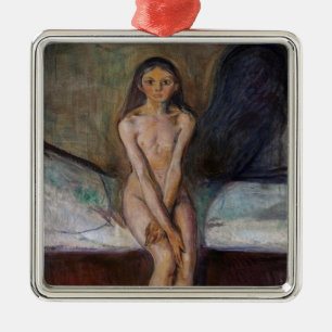 Edvard Munch - Pubertät Ornament Aus Metall