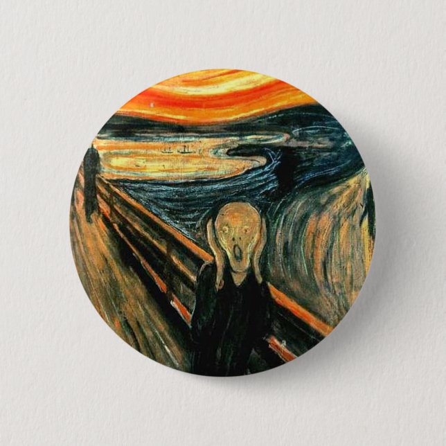 Edvard Munch - Schrei Button (Vorderseite)