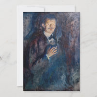 Edvard Munch - Selbstportrait mit Zigarette