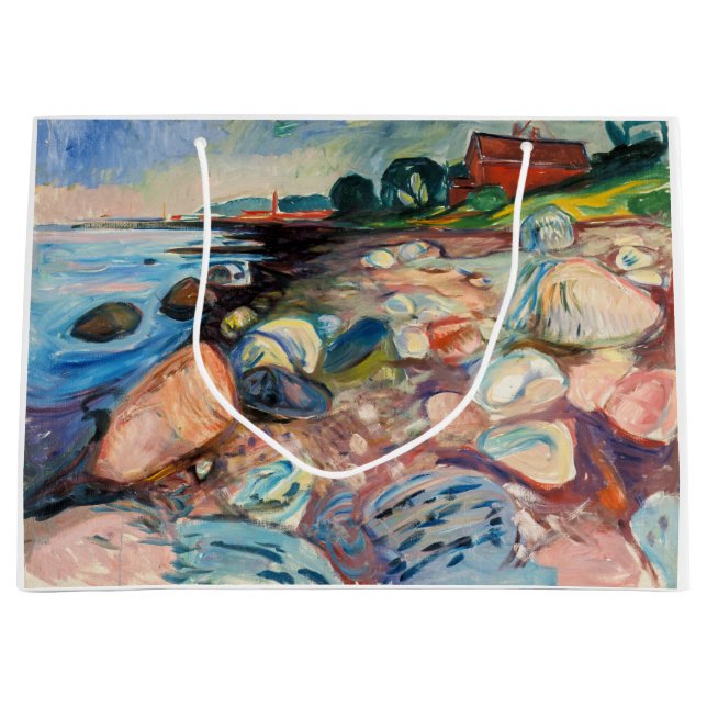 Edvard Munch - Shopping mit Red House Große Geschenktüte (Vorderseite)
