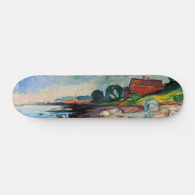 Edvard Munch - Shopping mit Red House Skateboard (Horizontal)