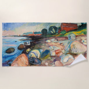 Edvard Munch - Shopping mit Red House Strandtuch