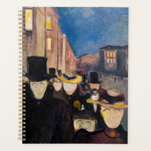 Edvard Munch - Soirée sur Karl Johan Street