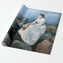 Edvard Munch - Sommernacht, Inger am Strand Geschenkpapier