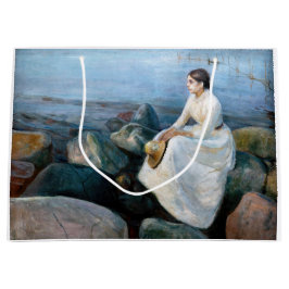Edvard Munch - Sommernacht, Inger am Strand Große Geschenktüte