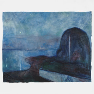 Edvard Munch - Starry Night 1893 Fleecedecke