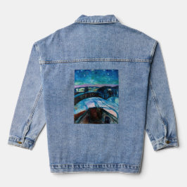 Edvard Munch - Starry Night 1922 Jeansjacke