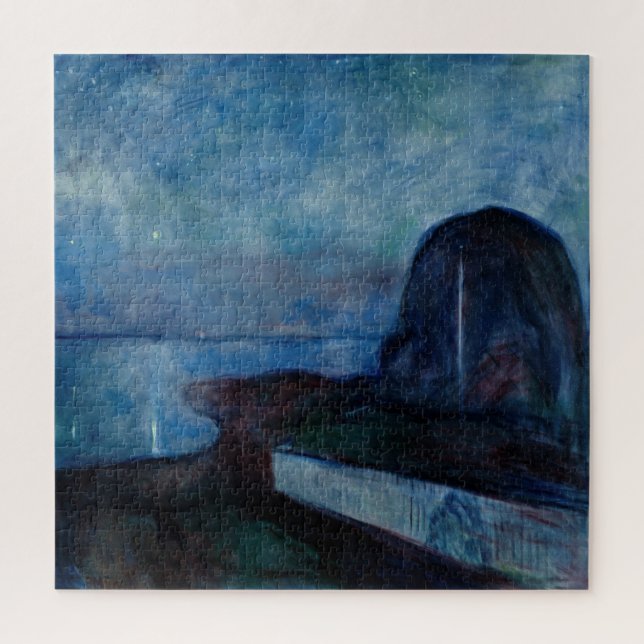 Edvard Munch - Sternennacht 1893 (Vertikal)