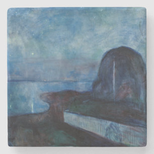 Edvard Munch - Sternennacht 1893 Steinuntersetzer